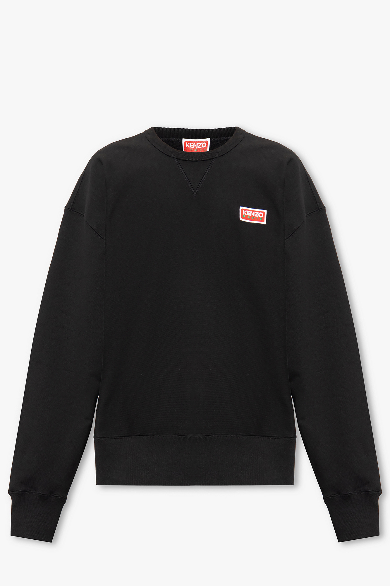 SchaferandweinerShops Bermuda Black Sweatshirt with logo Kenzo COLUMBIA Pullover sportivo Helvetia nero bianco turchese